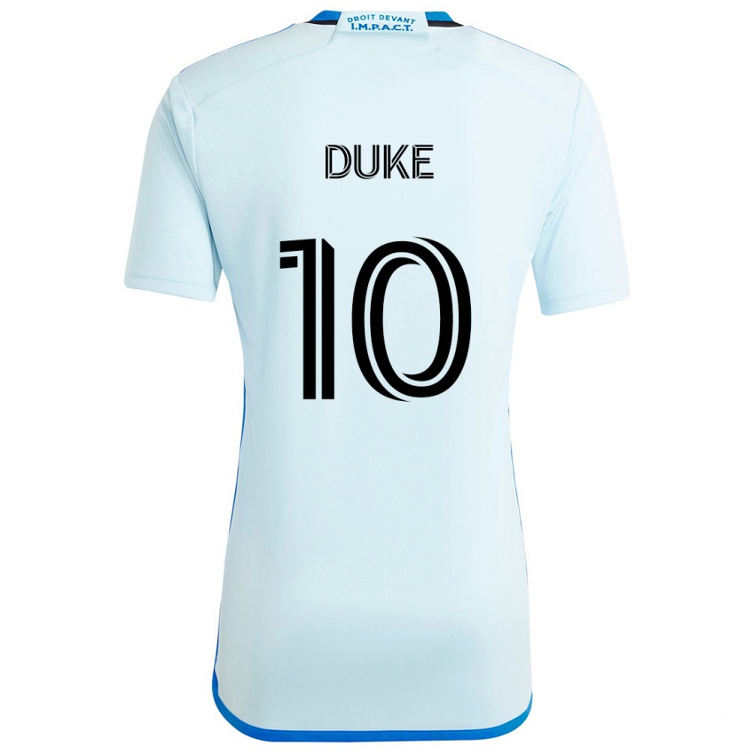 Kinder Bryce Duke #10 Eisblau Auswärtstrikot Trikot 2024/25 T-Shirt Schweiz