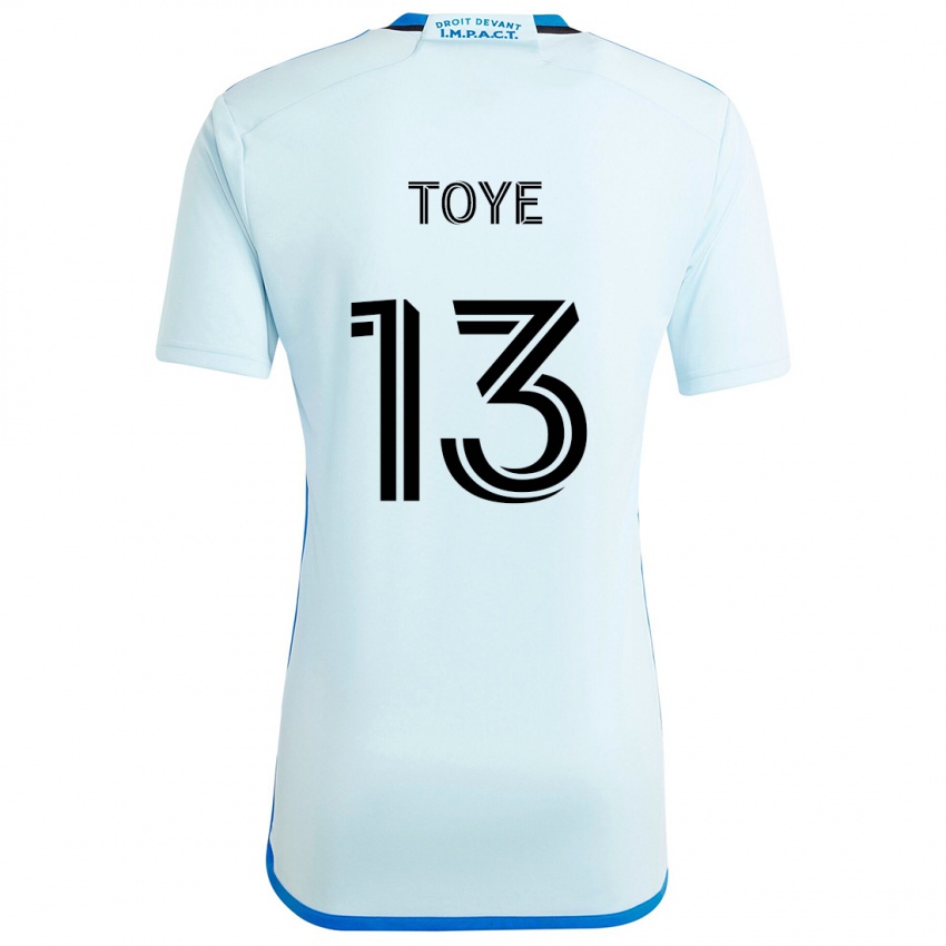 Kinder Mason Toye #13 Eisblau Auswärtstrikot Trikot 2024/25 T-Shirt Schweiz