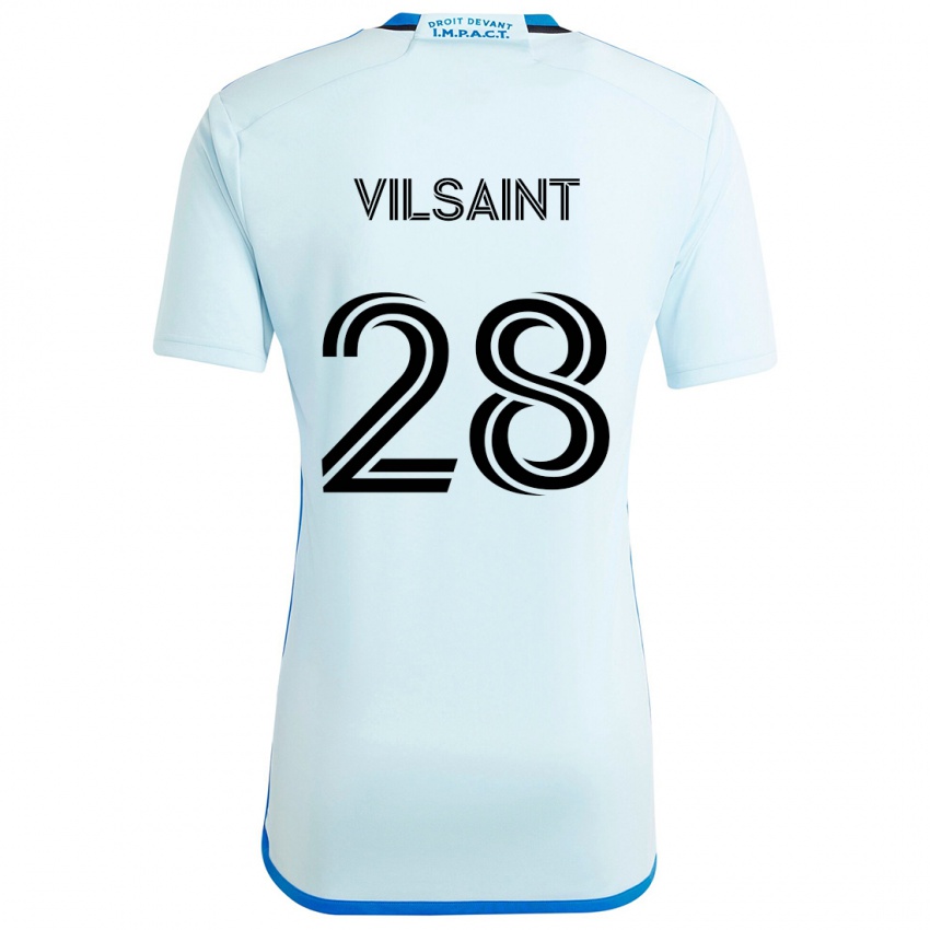 Kinder Jules-Anthony Vilsaint #28 Eisblau Auswärtstrikot Trikot 2024/25 T-Shirt Schweiz