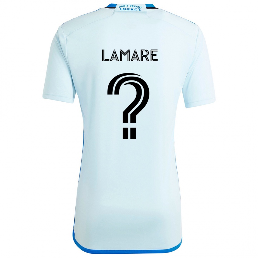 Kinder Samuel Lamare #0 Eisblau Auswärtstrikot Trikot 2024/25 T-Shirt Schweiz