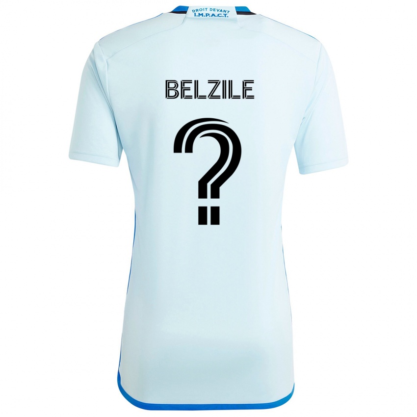 Kinder Jean-Christophe Belzile #0 Eisblau Auswärtstrikot Trikot 2024/25 T-Shirt Schweiz