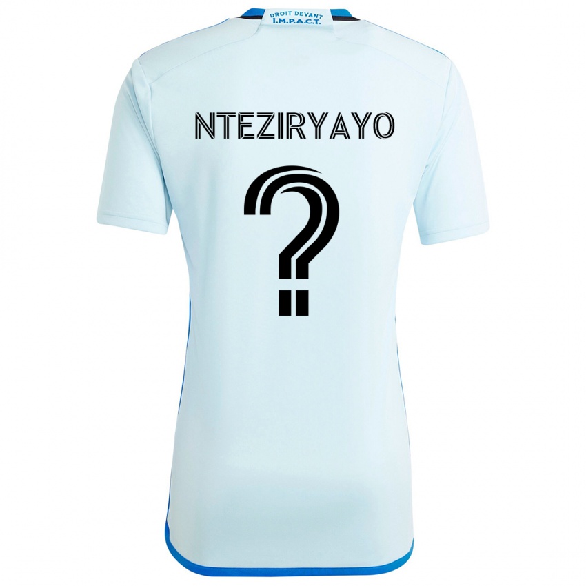 Kinder Josh Nteziryayo #0 Eisblau Auswärtstrikot Trikot 2024/25 T-Shirt Schweiz