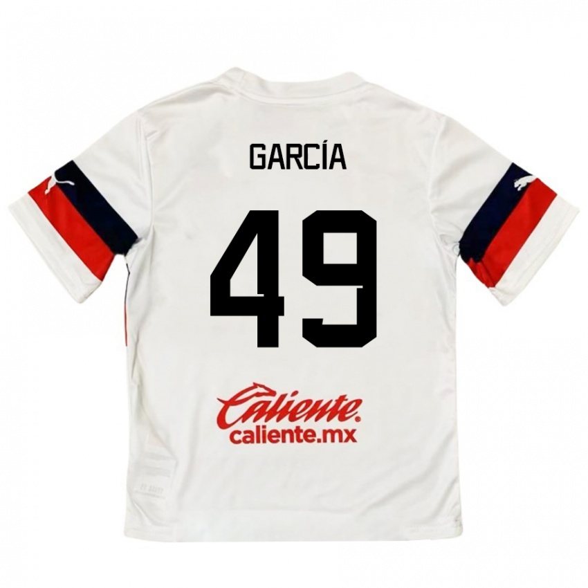 Kinder Gilberto García #49 Weiß Rot Auswärtstrikot Trikot 2024/25 T-Shirt Schweiz