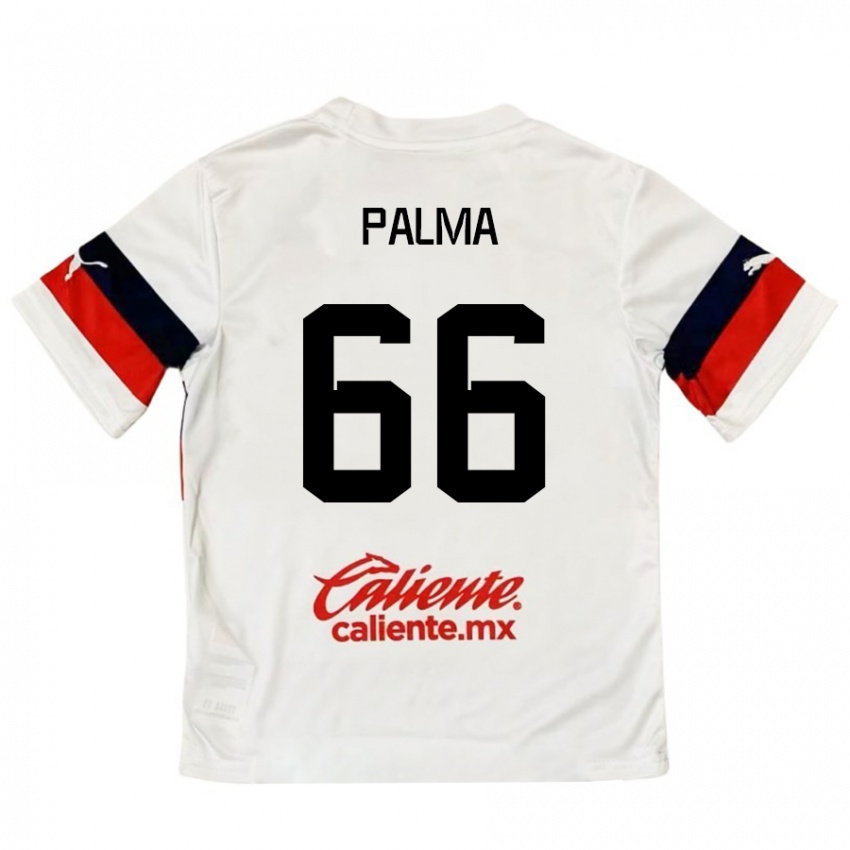 Kinder Arturo Palma #66 Weiß Rot Auswärtstrikot Trikot 2024/25 T-Shirt Schweiz