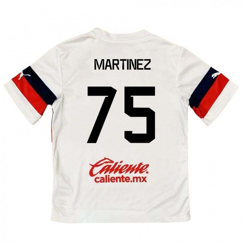 Kinder Isaac Martínez #75 Weiß Rot Auswärtstrikot Trikot 2024/25 T-Shirt Schweiz