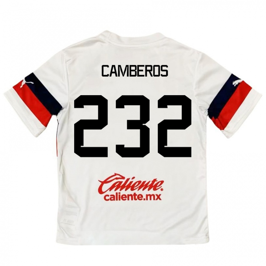 Kinder Hugo Camberos #232 Weiß Rot Auswärtstrikot Trikot 2024/25 T-Shirt Schweiz