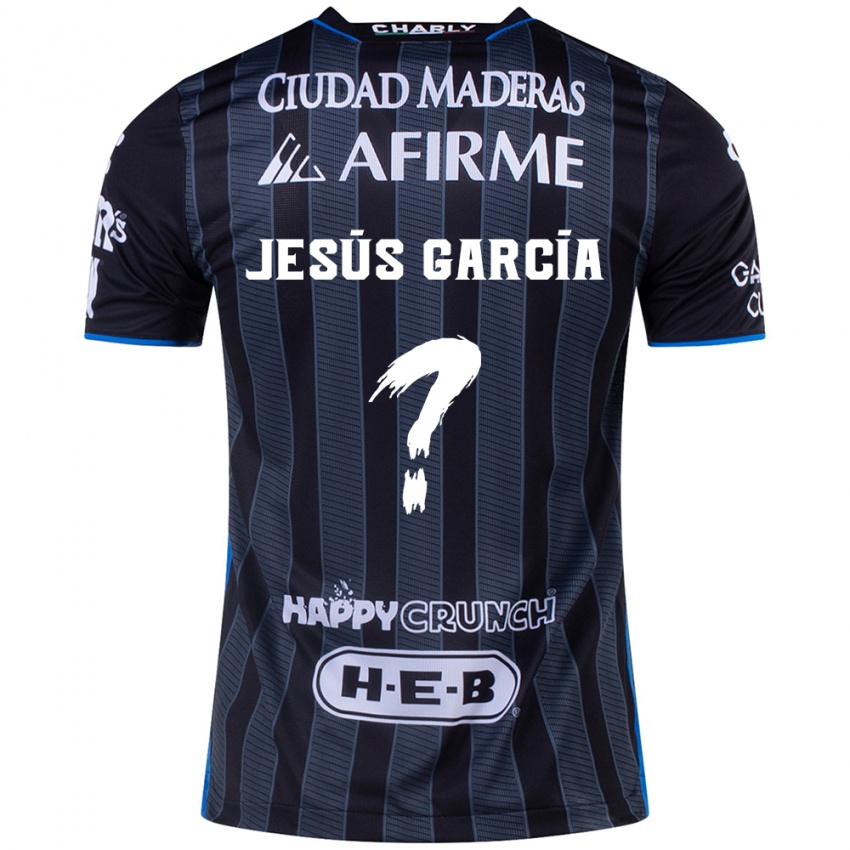 Kinder Jesús García #0 Weiß Schwarz Auswärtstrikot Trikot 2024/25 T-Shirt Schweiz