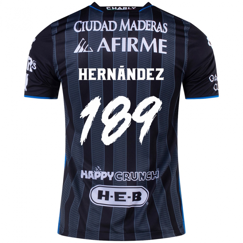 Kinder Sebastián Hernández #189 Weiß Schwarz Auswärtstrikot Trikot 2024/25 T-Shirt Schweiz