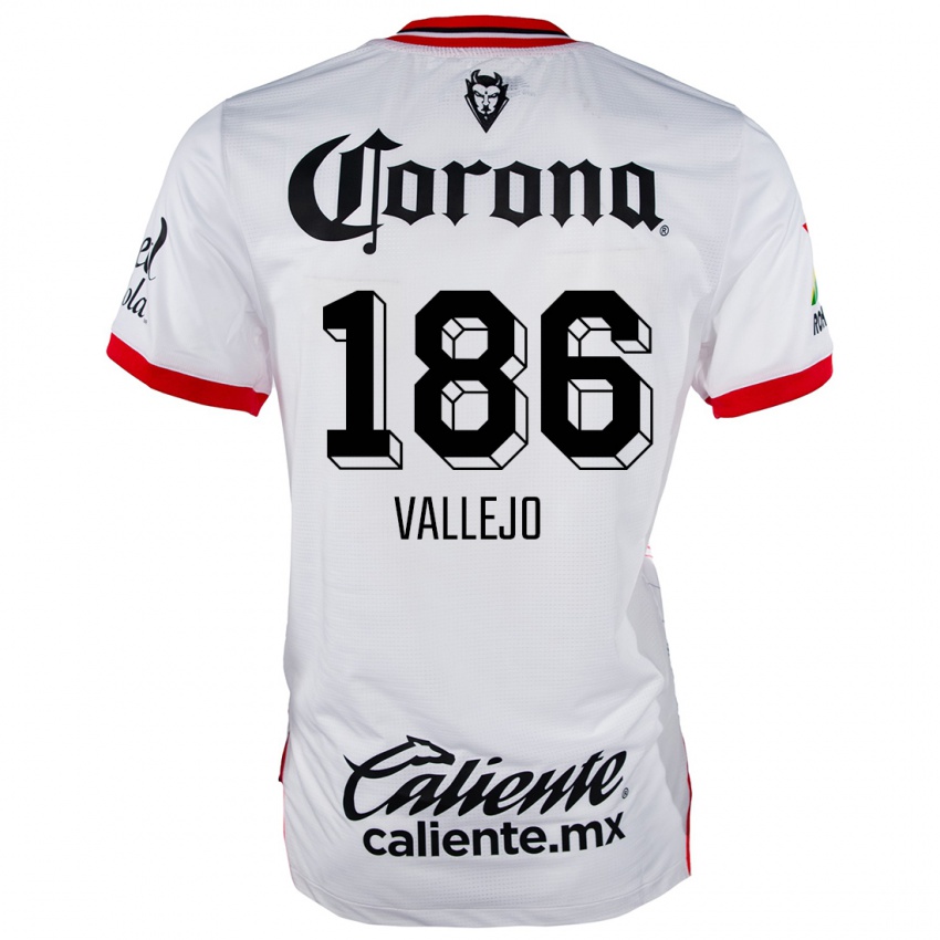 Kinder Saúl Vallejo #186 Weiß Rot Auswärtstrikot Trikot 2024/25 T-Shirt Schweiz