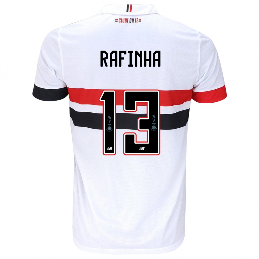 Homme Maillot Rafinha #13 Blanc Rouge Noir Tenues Domicile 2024/25 T-Shirt Suisse