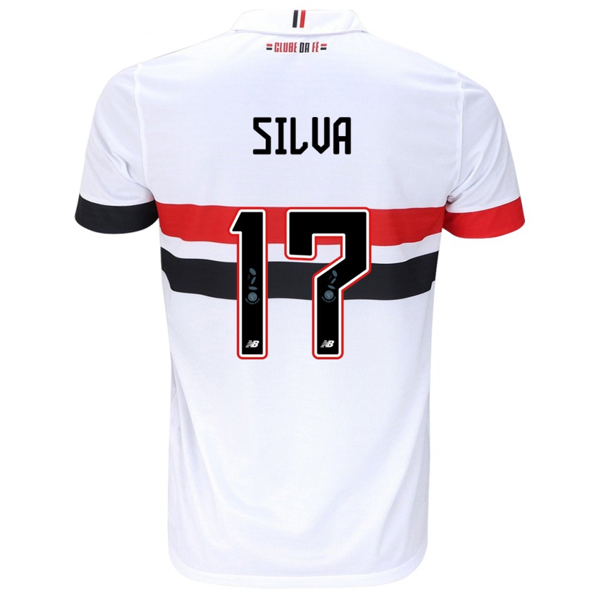 Homme Maillot André Silva #17 Blanc Rouge Noir Tenues Domicile 2024/25 T-Shirt Suisse