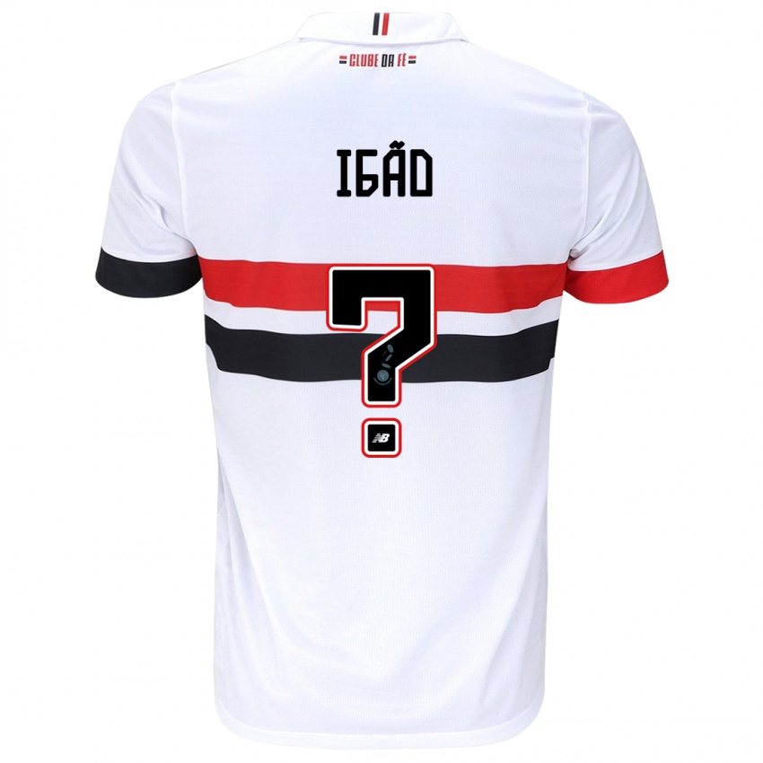 Homme Maillot Igão #0 Blanc Rouge Noir Tenues Domicile 2024/25 T-Shirt Suisse