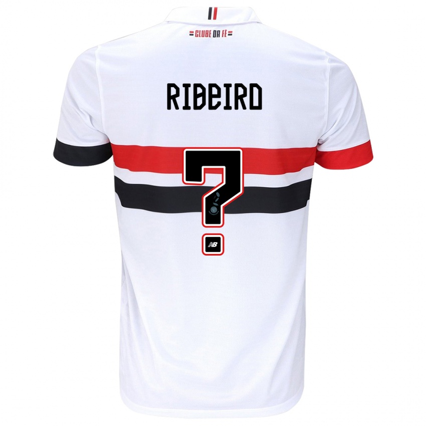 Homme Maillot Thiago Ribeiro #0 Blanc Rouge Noir Tenues Domicile 2024/25 T-Shirt Suisse