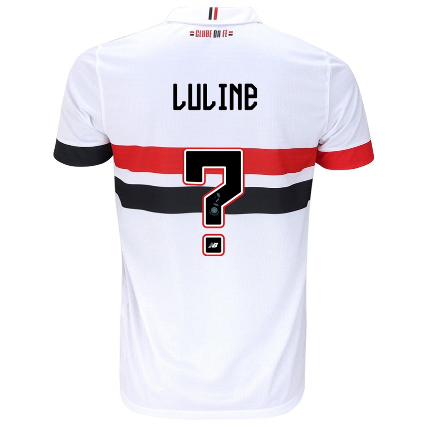 Homme Maillot Jonathan Luline #0 Blanc Rouge Noir Tenues Domicile 2024/25 T-Shirt Suisse