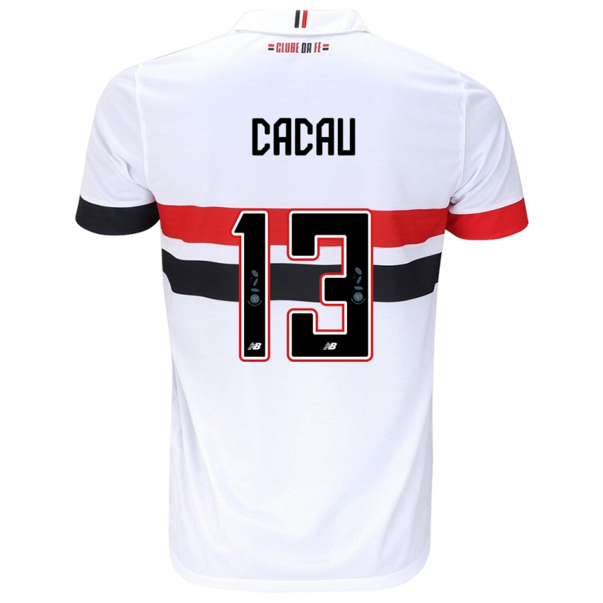 Homme Maillot Cacau #13 Blanc Rouge Noir Tenues Domicile 2024/25 T-Shirt Suisse