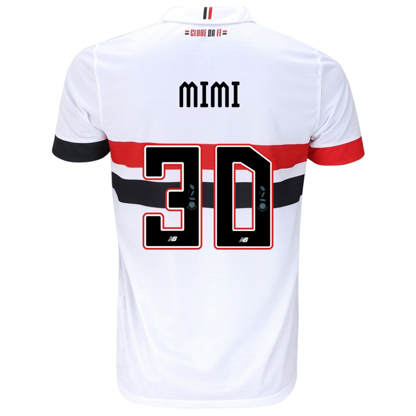 Homme Maillot Mimi #30 Blanc Rouge Noir Tenues Domicile 2024/25 T-Shirt Suisse