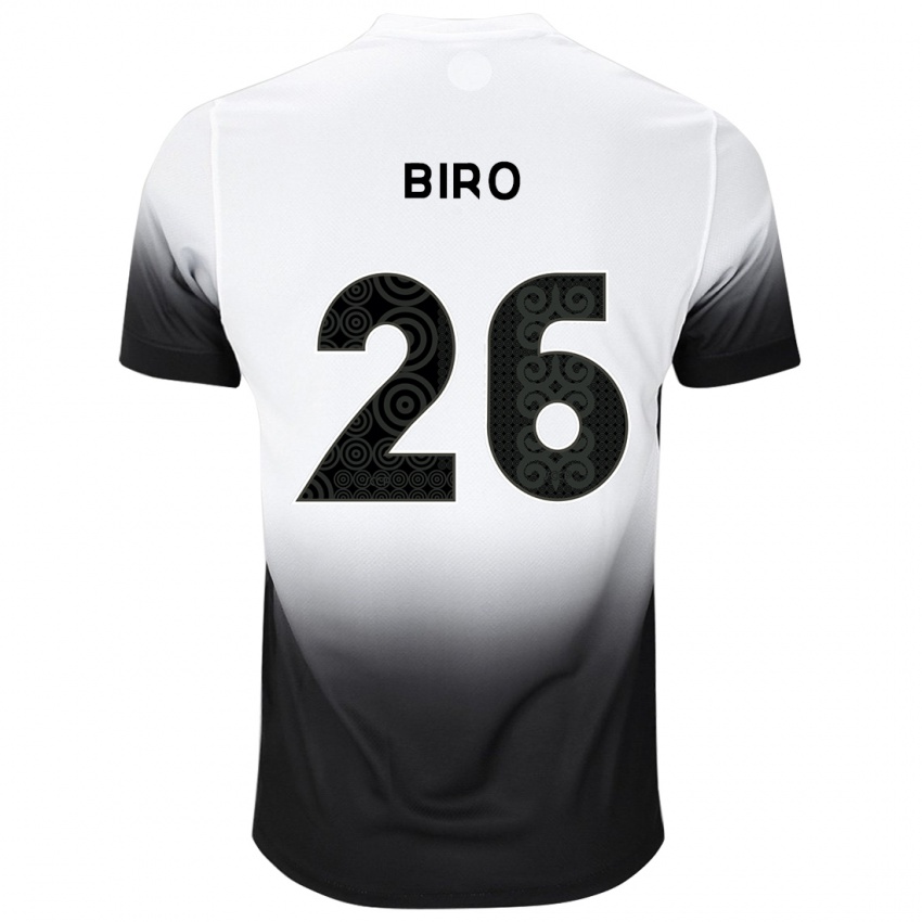 Herren Biro #26 Weiß Schwarz Heimtrikot Trikot 2024/25 T-Shirt Schweiz