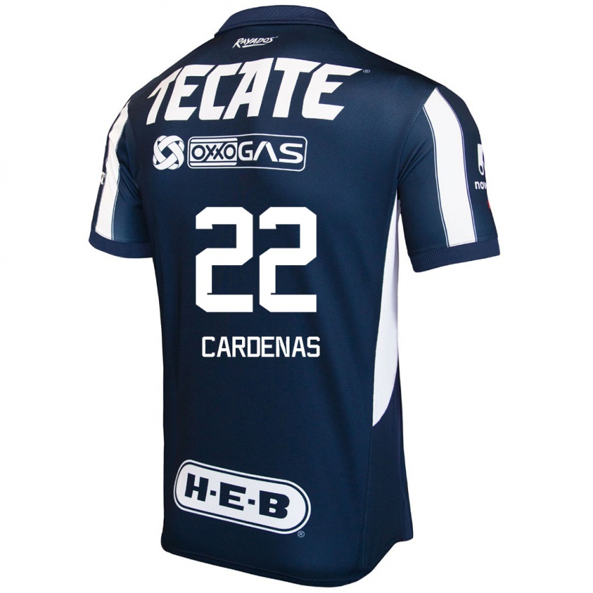 Herren Luis Cardenas #22 Blau Rot Weiß Heimtrikot Trikot 2024/25 T-Shirt Schweiz