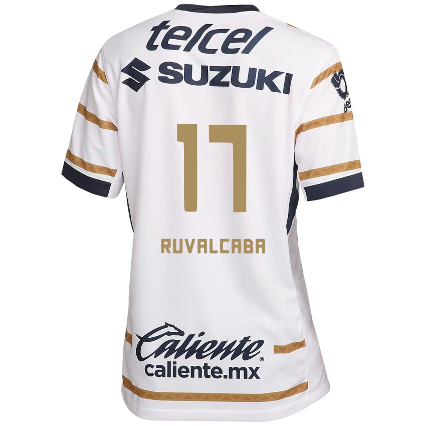 Homme Maillot Jorge Ruvalcaba #17 Obsidienne Blanche Tenues Domicile 2024/25 T-Shirt Suisse