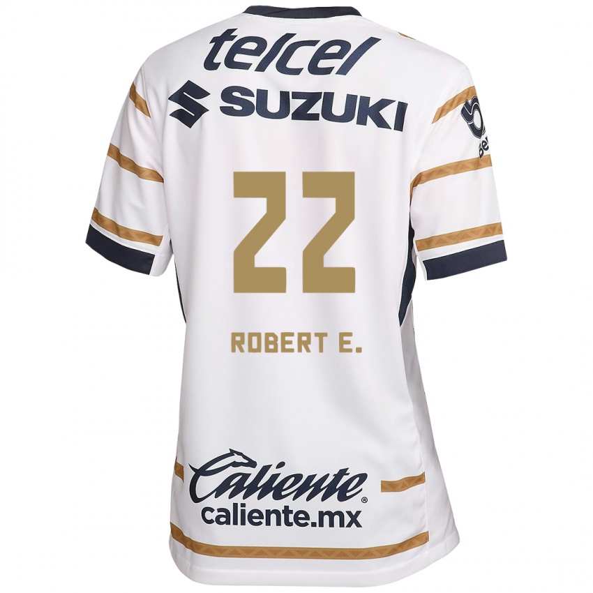 Homme Maillot Robert Ergas #22 Obsidienne Blanche Tenues Domicile 2024/25 T-Shirt Suisse