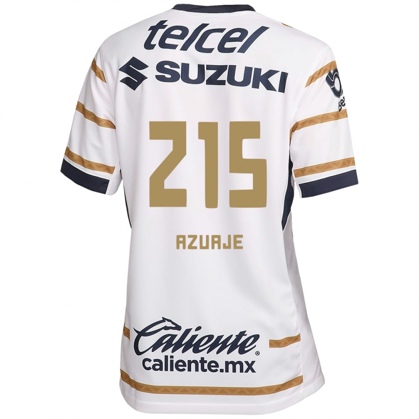 Homme Maillot Ángel Azuaje #215 Obsidienne Blanche Tenues Domicile 2024/25 T-Shirt Suisse