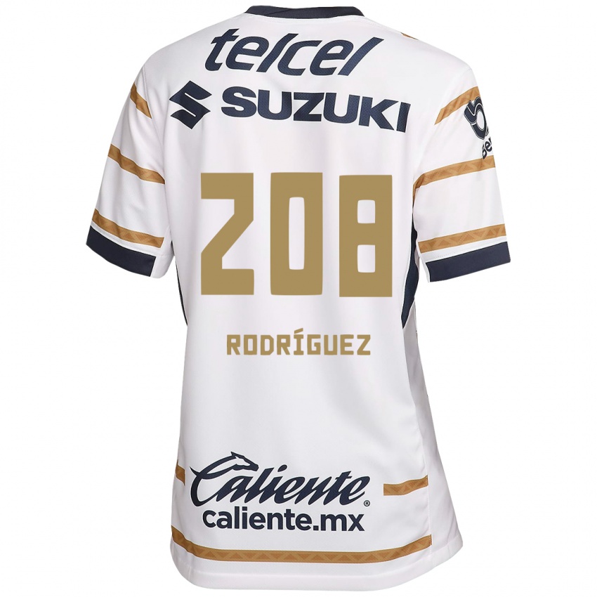 Homme Maillot Gael Rodríguez #208 Obsidienne Blanche Tenues Domicile 2024/25 T-Shirt Suisse