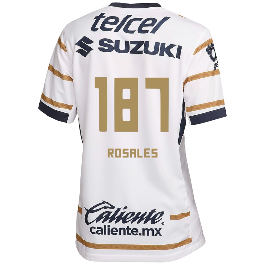 Homme Maillot Alonso Rosales #187 Obsidienne Blanche Tenues Domicile 2024/25 T-Shirt Suisse