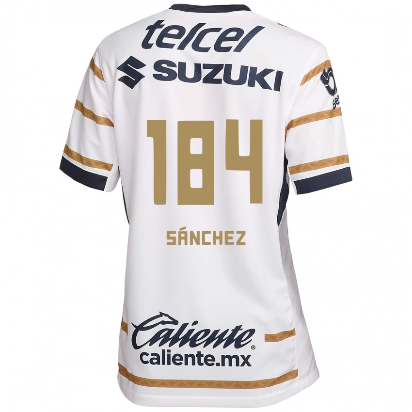 Homme Maillot Manuel Sánchez #184 Obsidienne Blanche Tenues Domicile 2024/25 T-Shirt Suisse