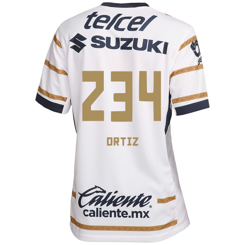 Homme Maillot Jorge Ortiz #234 Obsidienne Blanche Tenues Domicile 2024/25 T-Shirt Suisse