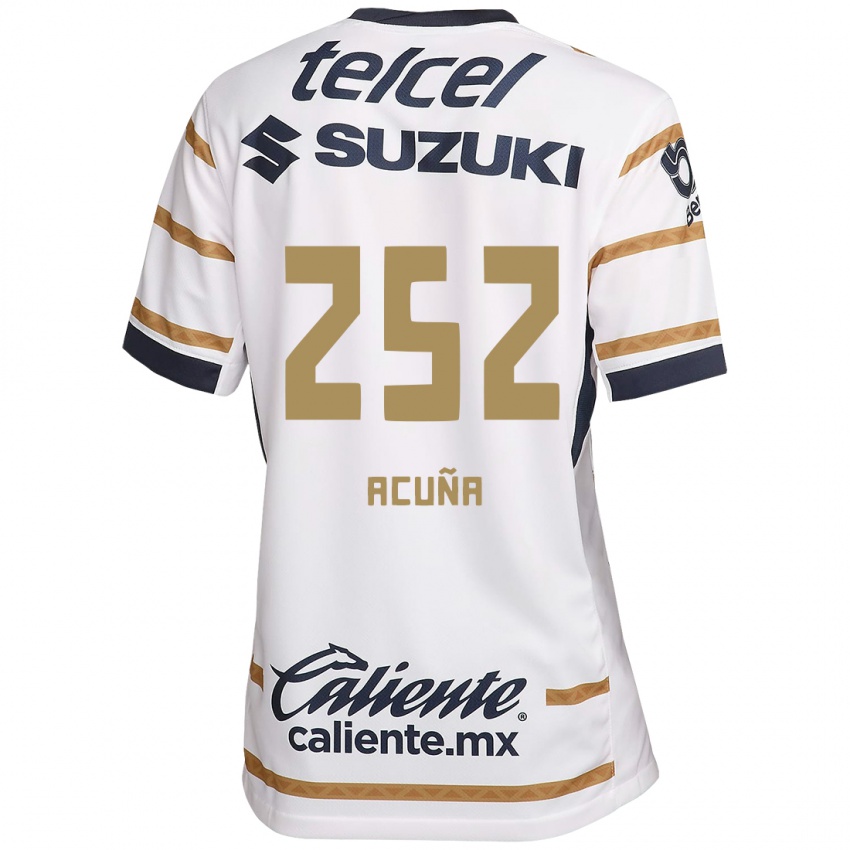 Homme Maillot José Acuña #252 Obsidienne Blanche Tenues Domicile 2024/25 T-Shirt Suisse