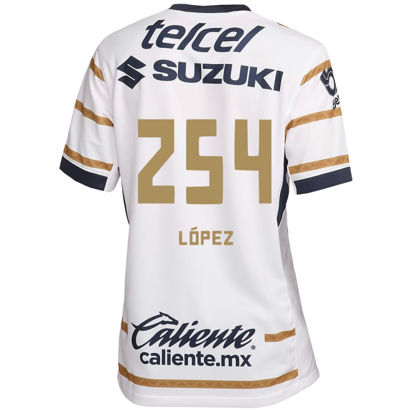 Homme Maillot Santiago López #254 Obsidienne Blanche Tenues Domicile 2024/25 T-Shirt Suisse