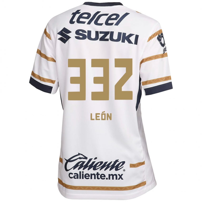 Homme Maillot Andryk León #332 Obsidienne Blanche Tenues Domicile 2024/25 T-Shirt Suisse