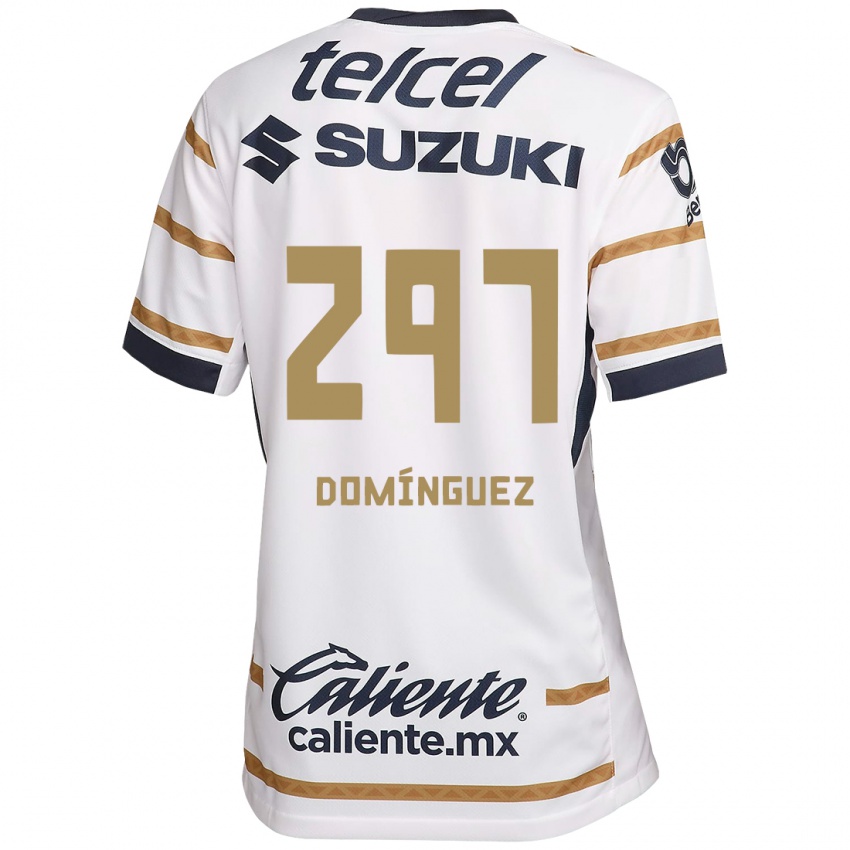 Homme Maillot Julio Dominguez #297 Obsidienne Blanche Tenues Domicile 2024/25 T-Shirt Suisse