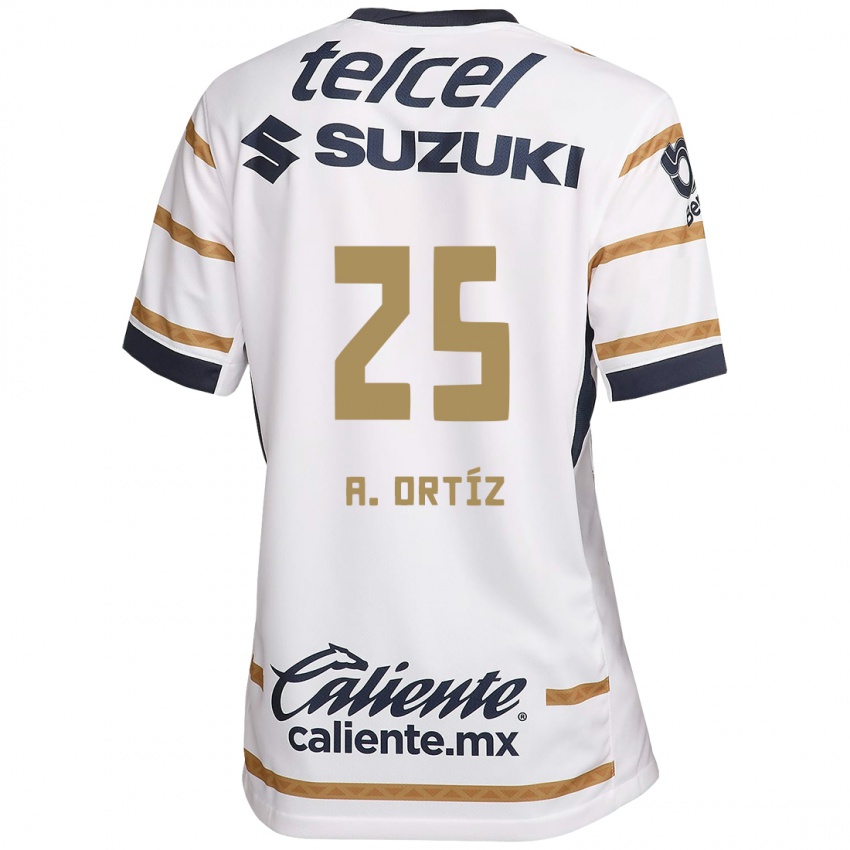 Homme Maillot Arturo Ortiz #25 Obsidienne Blanche Tenues Domicile 2024/25 T-Shirt Suisse