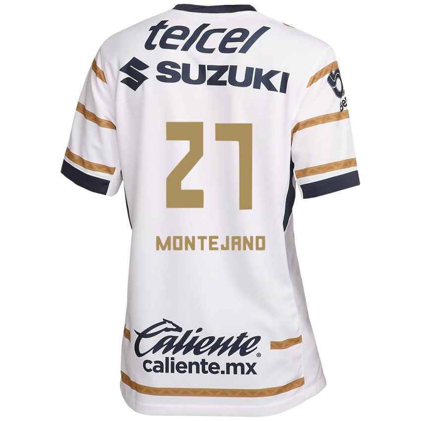 Homme Maillot Emanuel Montejano #27 Obsidienne Blanche Tenues Domicile 2024/25 T-Shirt Suisse