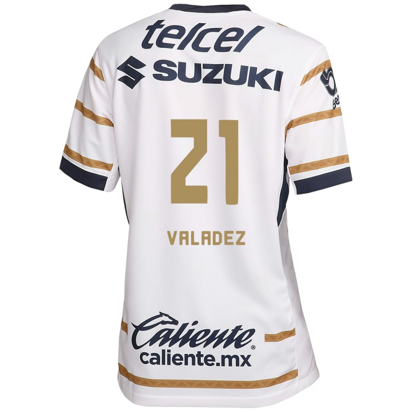 Homme Maillot Natalia Macias Valadez #21 Obsidienne Blanche Tenues Domicile 2024/25 T-Shirt Suisse