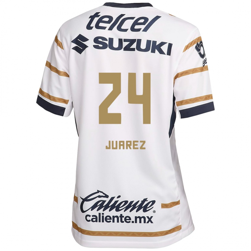 Homme Maillot Gabriela Juarez #24 Obsidienne Blanche Tenues Domicile 2024/25 T-Shirt Suisse