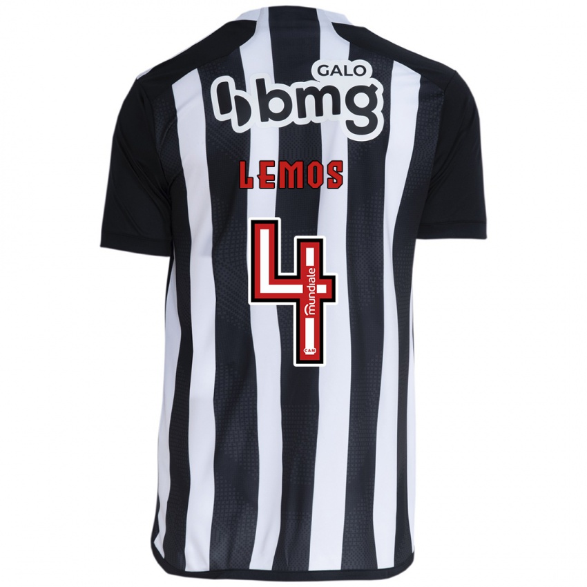 Homme Maillot Mauricio Lemos #4 Blanc Noir Tenues Domicile 2024/25 T-Shirt Suisse