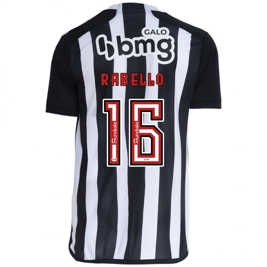 Homme Maillot Igor Rabello #16 Blanc Noir Tenues Domicile 2024/25 T-Shirt Suisse