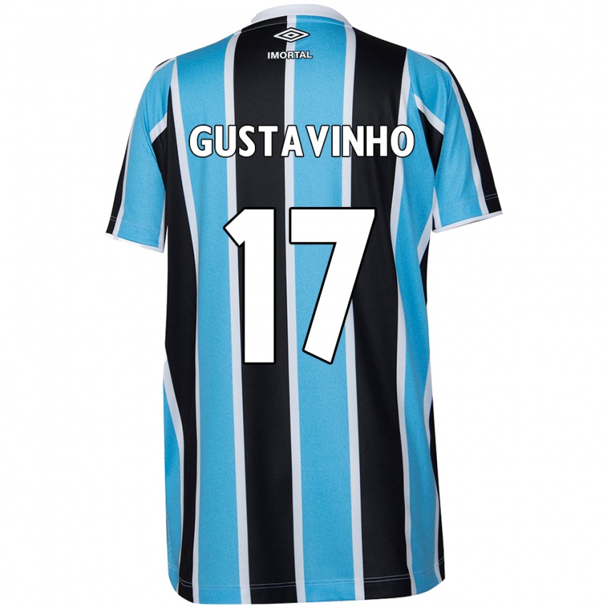 Homme Maillot Gustavinho #17 Bleu Noir Blanc Tenues Domicile 2024/25 T-Shirt Suisse