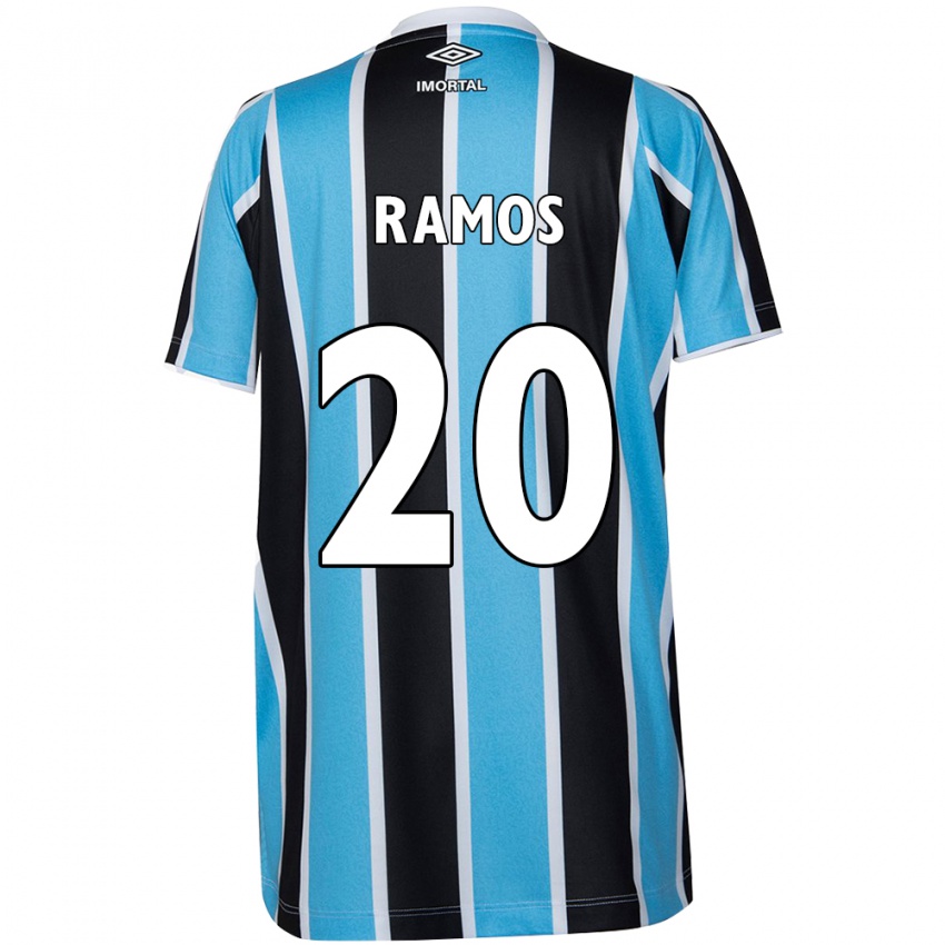 Homme Maillot Mónica Ramos #20 Bleu Noir Blanc Tenues Domicile 2024/25 T-Shirt Suisse