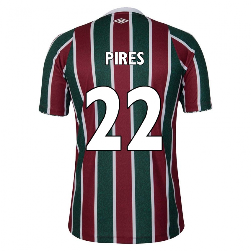 Herren Gabriel Pires #22 Grün Kastanienbraun Weiß Heimtrikot Trikot 2024/25 T-Shirt Schweiz