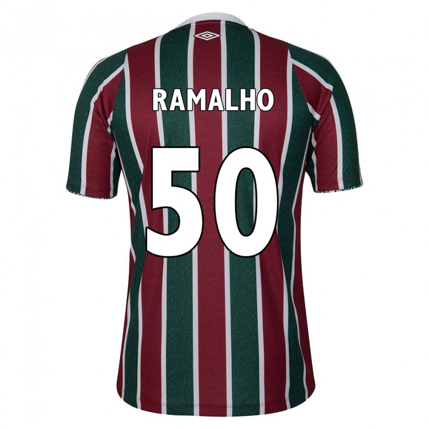 Herren Gustavo Ramalho #50 Grün Kastanienbraun Weiß Heimtrikot Trikot 2024/25 T-Shirt Schweiz