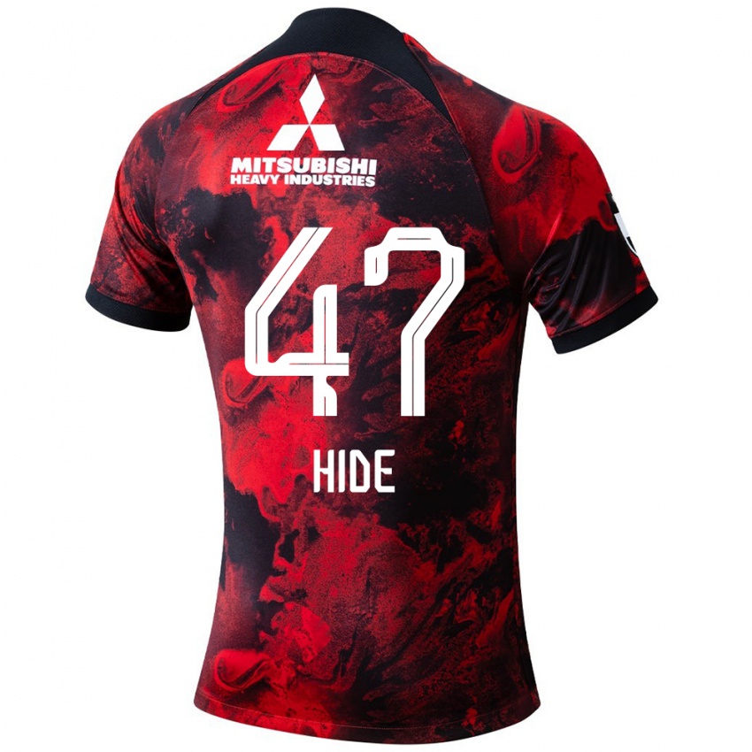 Homme Maillot Hidetoshi Takeda #47 Rouge Noir Tenues Domicile 2024/25 T-Shirt Suisse