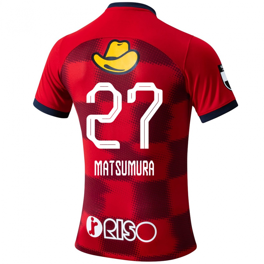 Herren Yuta Matsumura #27 Rot Blau Weiß Heimtrikot Trikot 2024/25 T-Shirt Schweiz