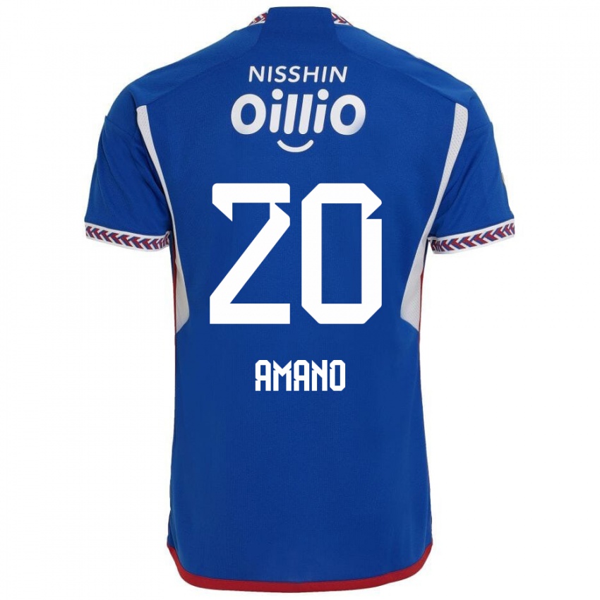 Herren Jun Amano #20 Blau Weiß Rot Heimtrikot Trikot 2024/25 T-Shirt Schweiz