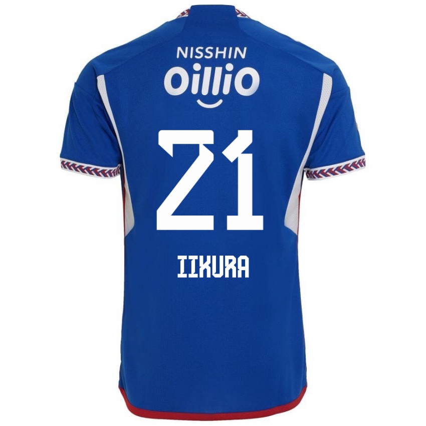 Herren Hiroki Iikura #21 Blau Weiß Rot Heimtrikot Trikot 2024/25 T-Shirt Schweiz