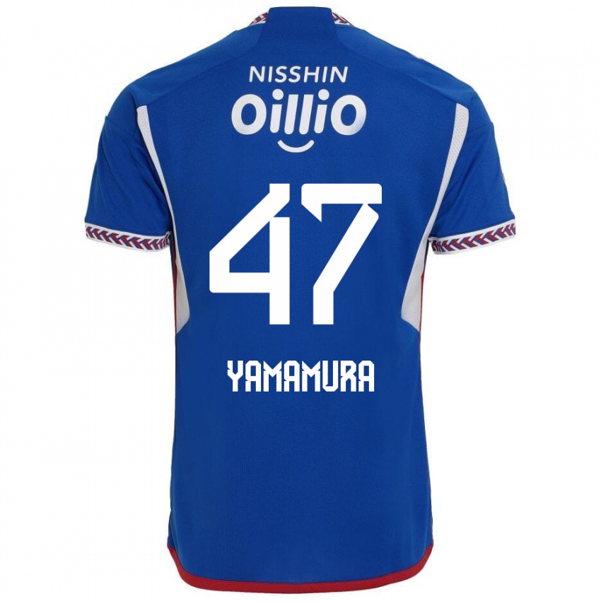 Herren Kazuya Yamamura #47 Blau Weiß Rot Heimtrikot Trikot 2024/25 T-Shirt Schweiz