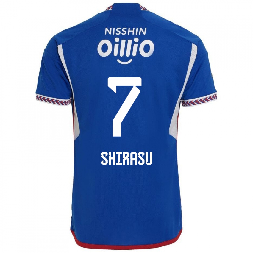 Herren Kento Shirasu #7 Blau Weiß Rot Heimtrikot Trikot 2024/25 T-Shirt Schweiz