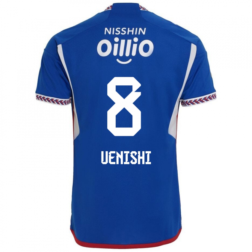 Herren Haruki Uenishi #8 Blau Weiß Rot Heimtrikot Trikot 2024/25 T-Shirt Schweiz